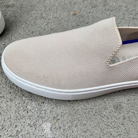 ROTHY'S Sand Original Slip On Sneaker Womens 6.5 37 Shoes Rothys Fabric Flat Tan - Picture 5 of 12